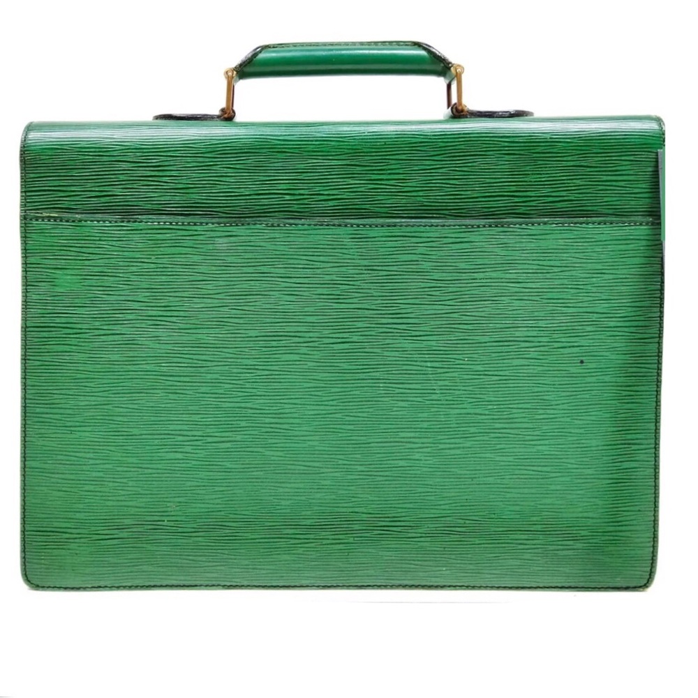 LOUIS VUITTON Borneo Green Epi Leather Ambassador Business Briefcase Laptop Bag - Picture 2 of 16